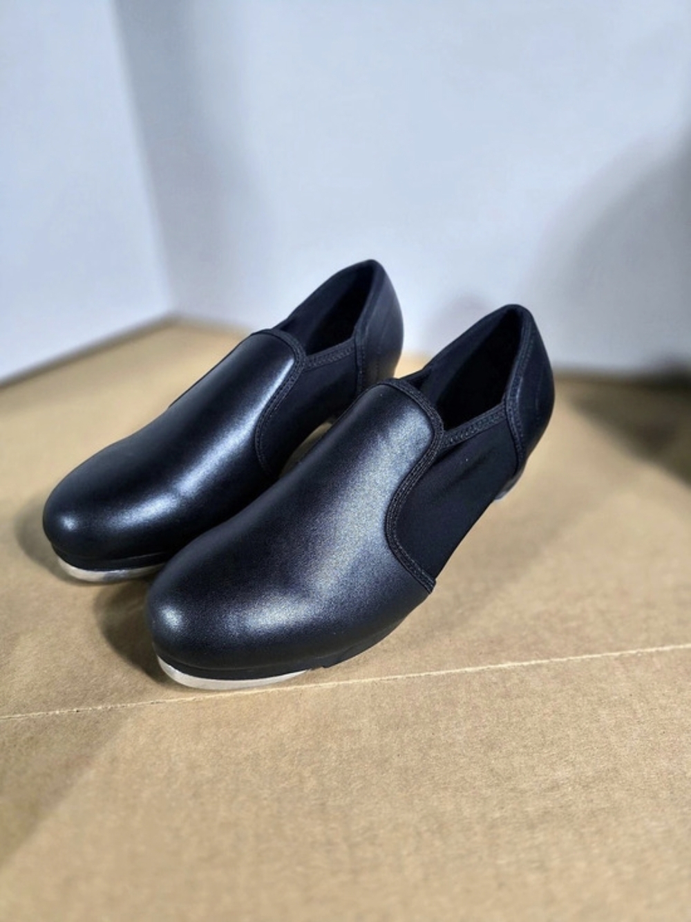 Tap-Flex Slip-On Tap Shoes Black Size US 7Y